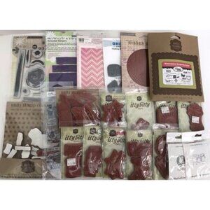 Scrapbooking Planning Rubber Stamp Lot Of 20 Packs Various Brands for Crafting
